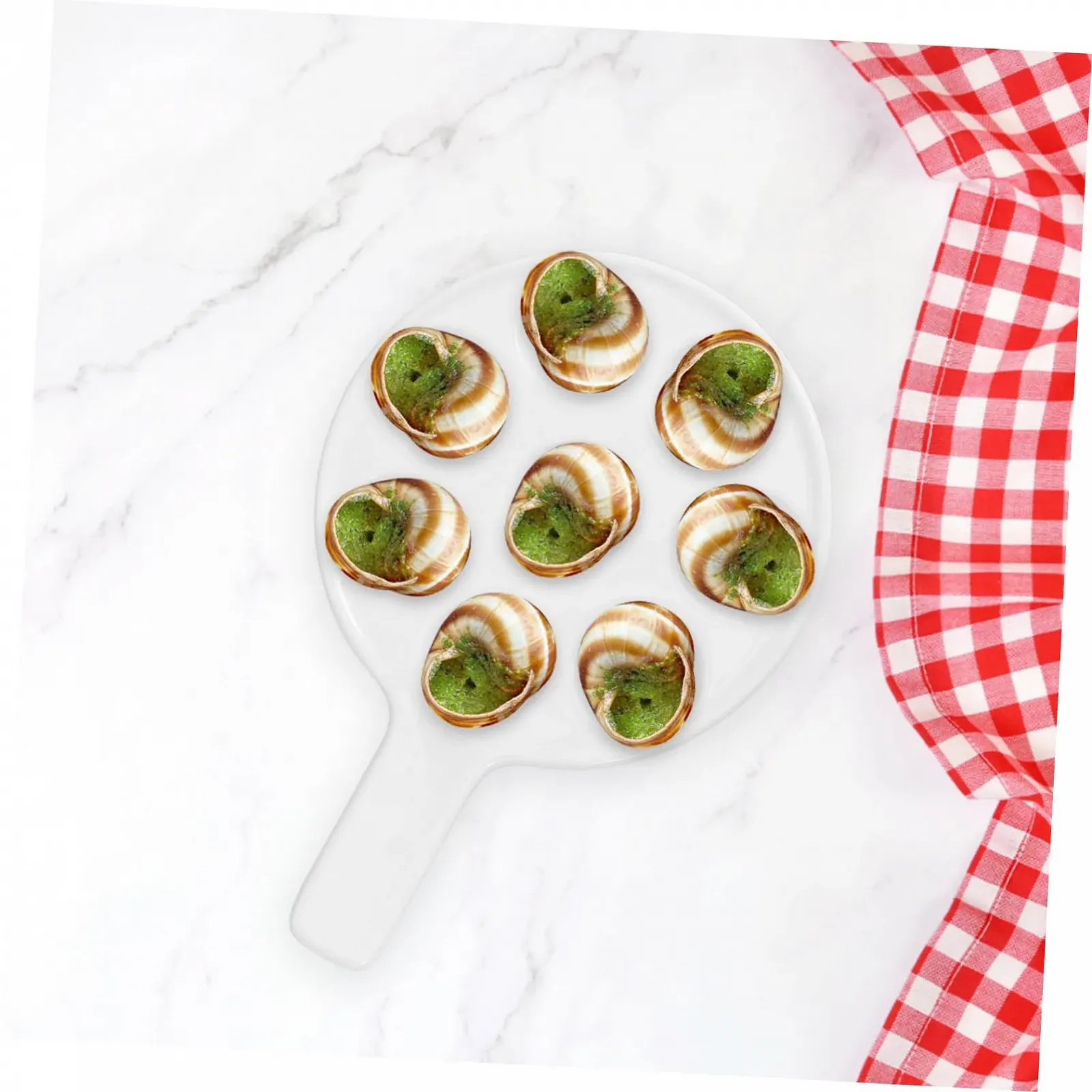 Форма для запекания улиток BESTYASH Керамическая С эргономичной ручкой Белая, фото №4 Форма для запекания улиток BESTYASH Керамическая С эргономичной ручкой Белая, фото №4