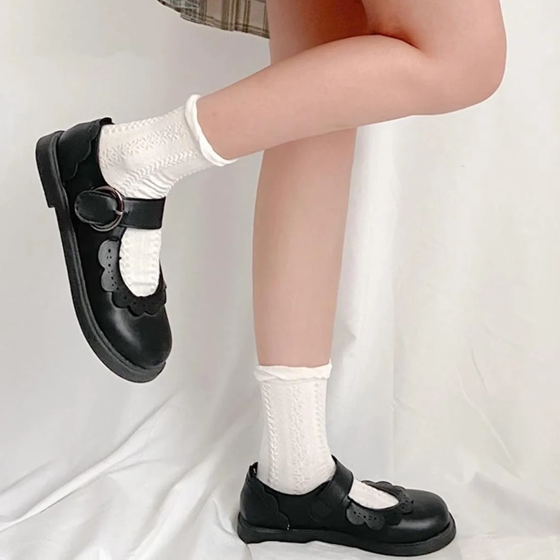 Шкарпетки з рюшами Бавовняні шкарпетки з мереживом (3 пари), фото №5