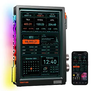 Цифровая фоторамка Divoom Times Frame 10.1 дюйма WiFi 64 GB Transparent IPS Floating Effect RGB Rotary Knob Black - Фото 1