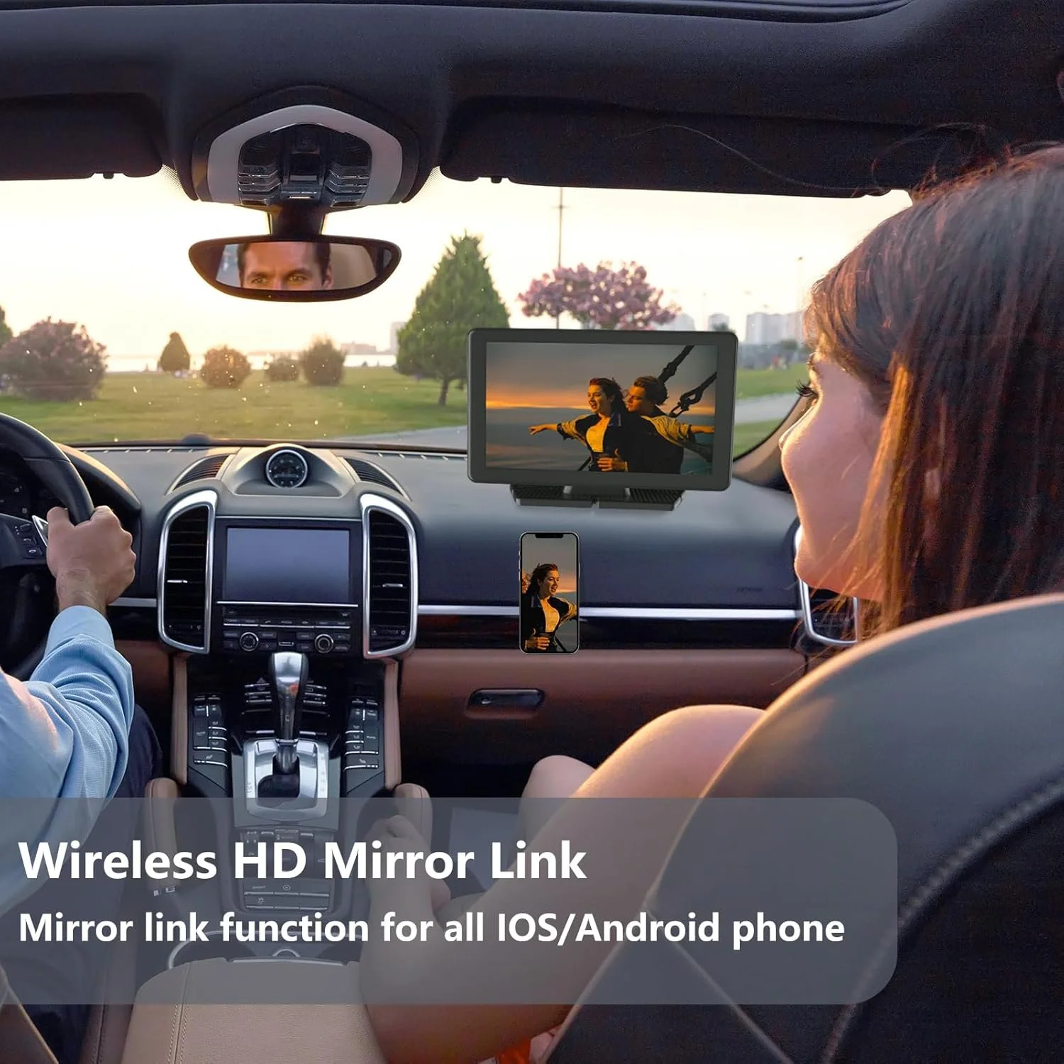 Автомагнітола ITDULCET / 7" / Сенсорна / Apple CarPlay / Android Auto / Bluetooth / WI-FI / GPS / USB / AUX / microSD slot, фото №4