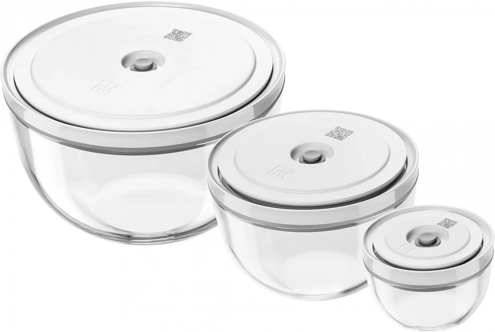 Набір мисок Скляна прозора ZWILLING Fresh & Save 6 шт, S-12 см, M-18 см, L-24 см, фото №1 Набір мисок Скляна прозора ZWILLING Fresh & Save 6 шт, S-12 см, M-18 см, L-24 см, фото №1