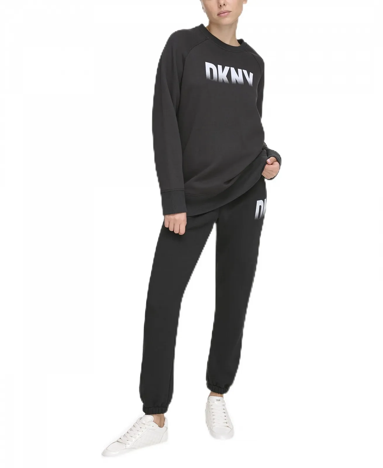 Жіночий світшот DKNY Fade Away Logo Longline, фото №1