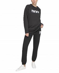 Женский свитшот DKNY Fade Away Logo Longline - Фото 1