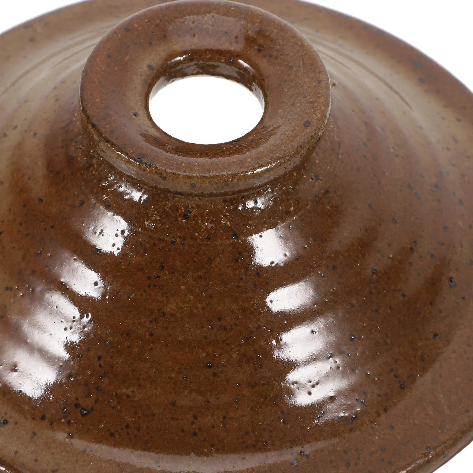 Ківш керамічний з кришкою термостійкий для мікрохвильової печі з ергономічною ручкою, фото №3