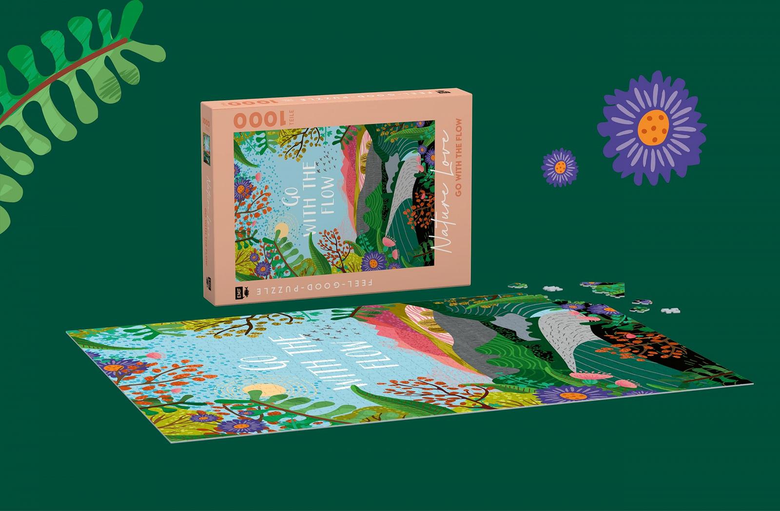 Пазл Feel-Good-Puzzle Nature Love Go with The Flow 1000 елементів, фото №2