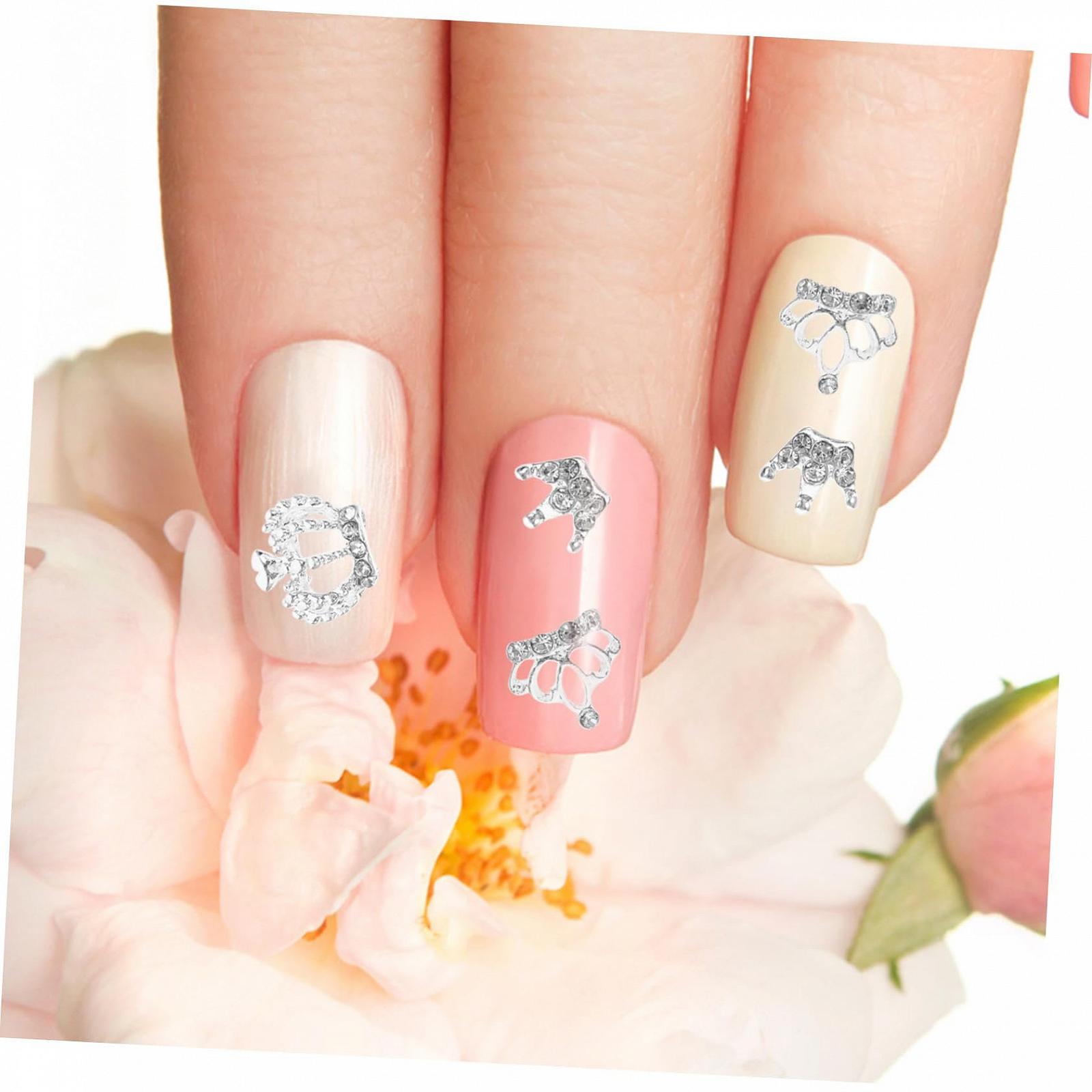 Украшение для ногтей Корона Стразы для ногтей Фольга для ногтей Блестки для ногтей 3D Украшения для ногтей Аксессуары для ногтей Набор украшений для ногтей Набор для маникюра Корона Аксессуары для ногтей 12 шт, фото №5