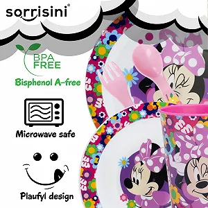 Набор детской посуды Sorrisini Тарелка Миска Чашка Столовые приборы synthetic.ua - Фото 1