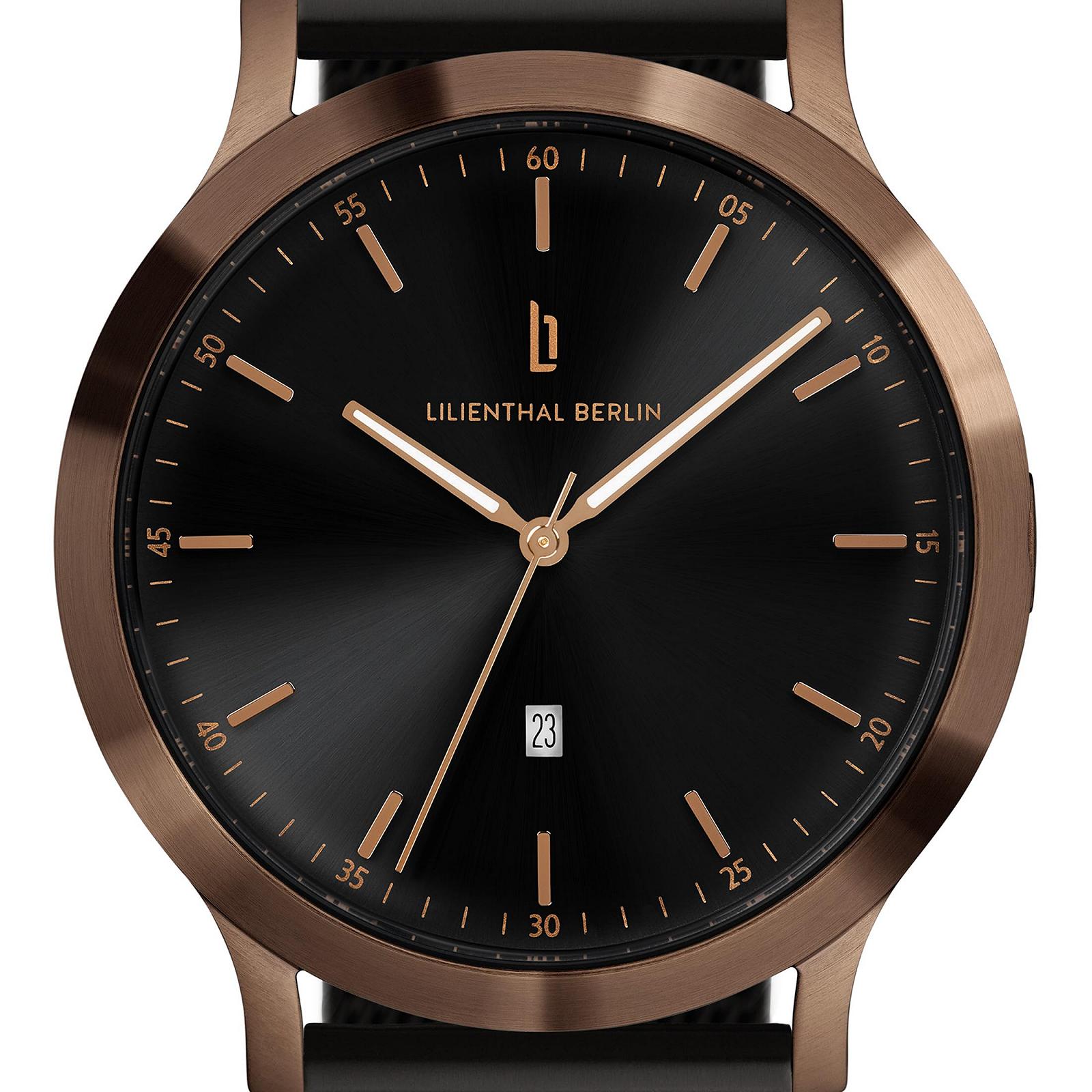 Часы Lilienthal Berlin Huxley Мужские Бронза 316L Нержавеющая сталь Кварцевый 40mm, фото №4