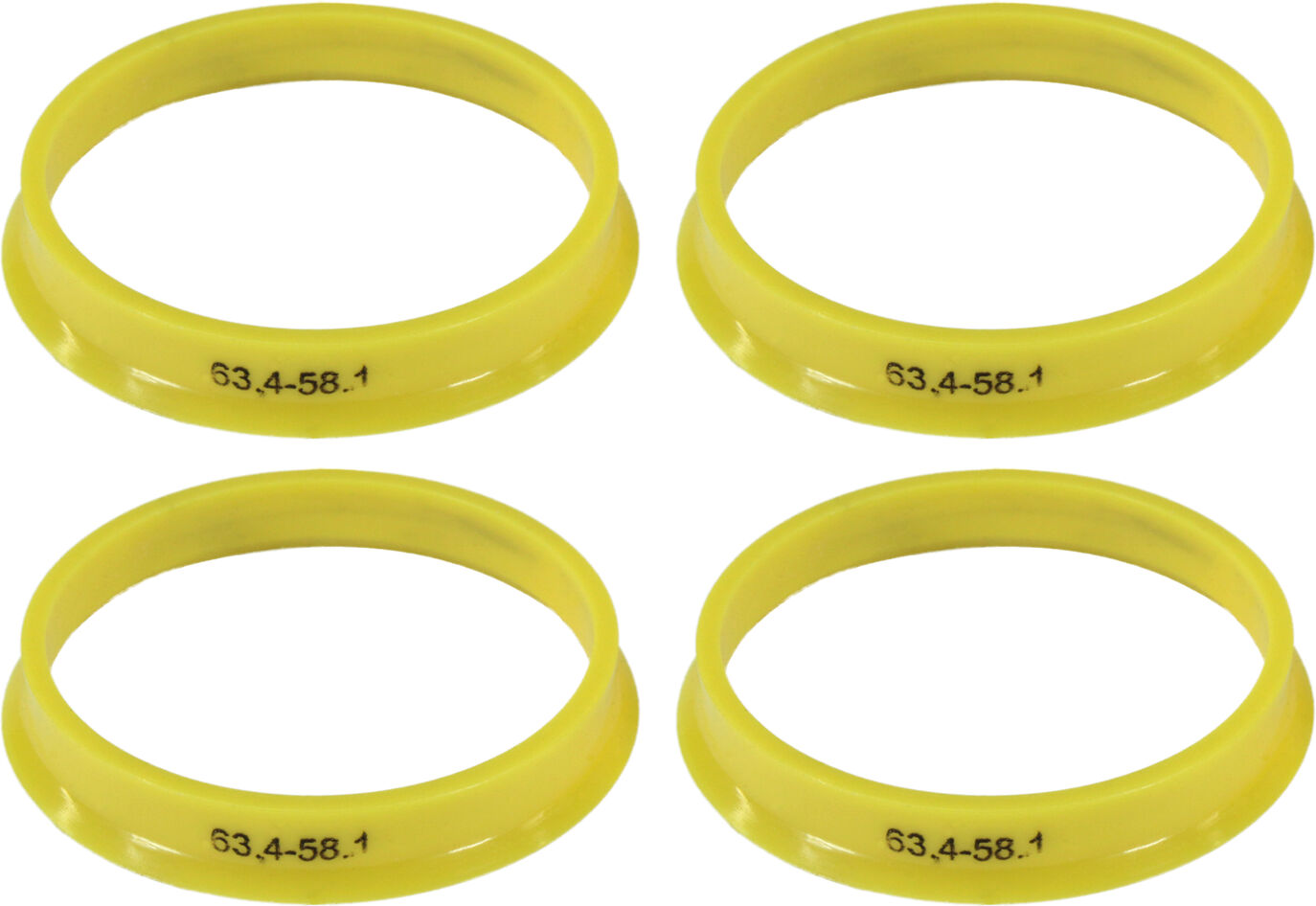 Кільця центрувальні для колісних дисків 63.4-58.1 Walline термопластик, фото №1