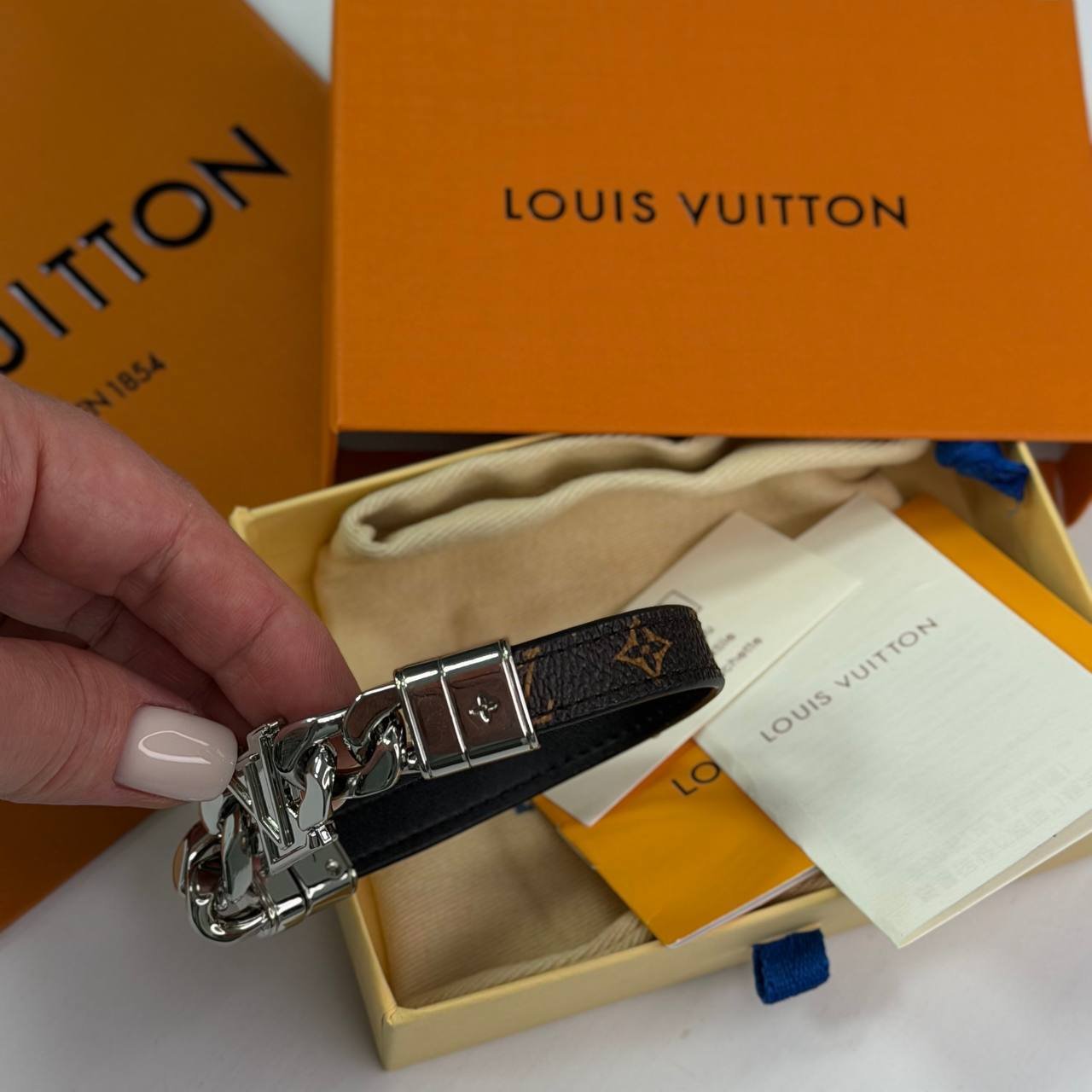 Мужской браслет Louis Vuitton Monogram Brown, фото №5