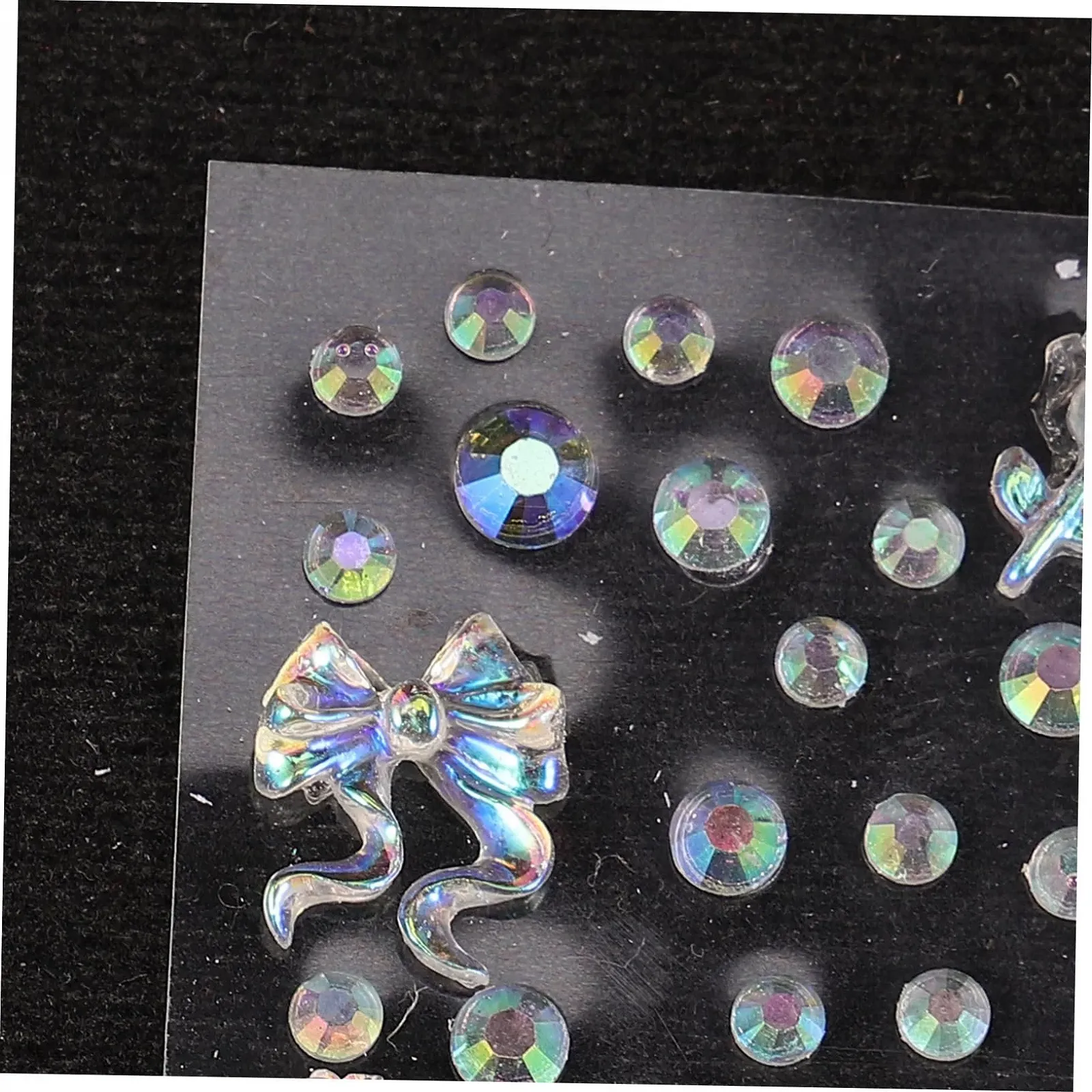 Наклейка зі стразами 4 аркуші Набір Самоцвіти, фото №3