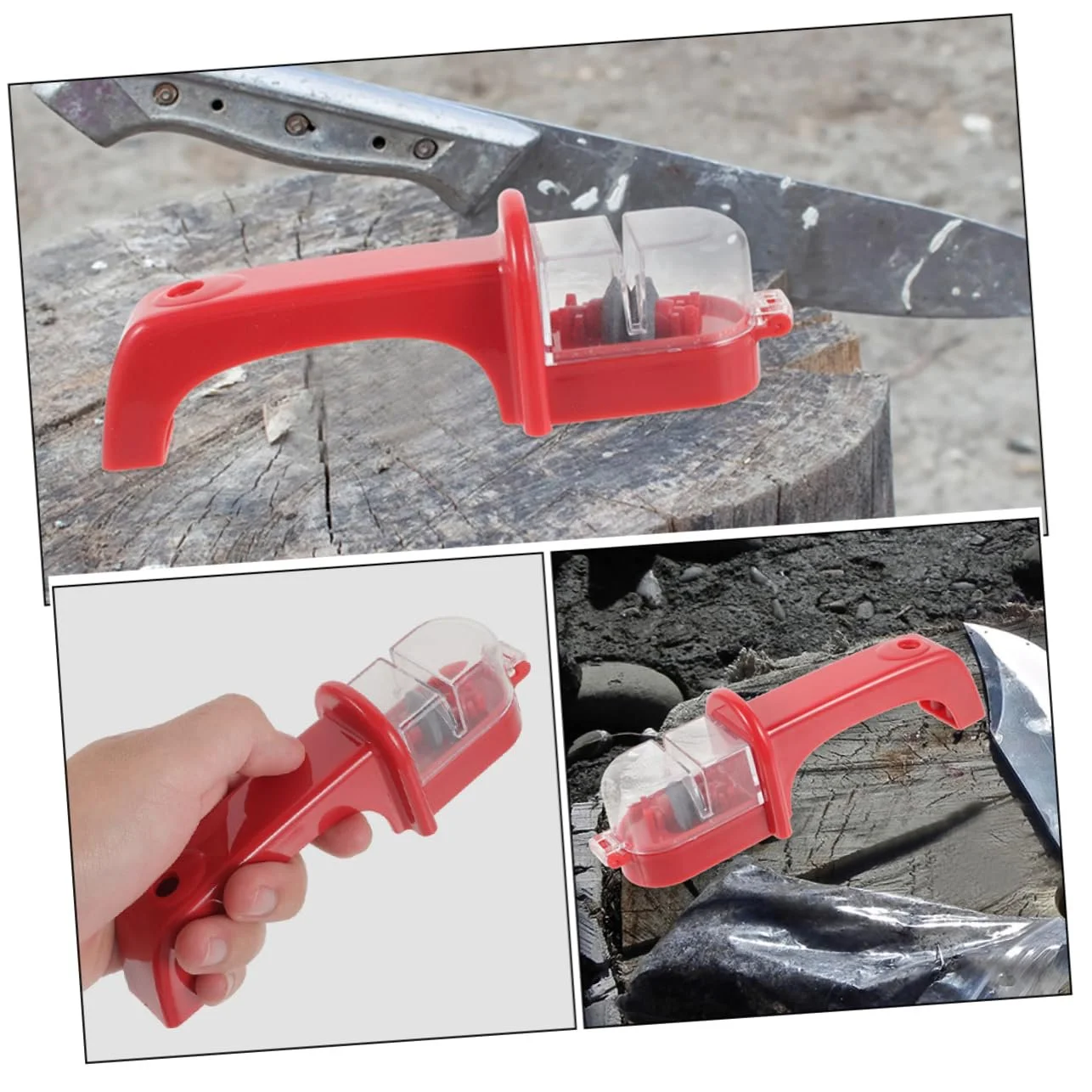 Точилка для кухонних ножів HANABASS ергономічна ручка ABS 2 штуки, фото №5