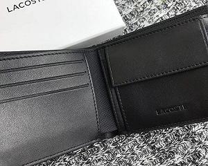 Мужской кошелек брендовый Lacoste 2 отделение для купюр и монетница synthetic.ua - Фото 1