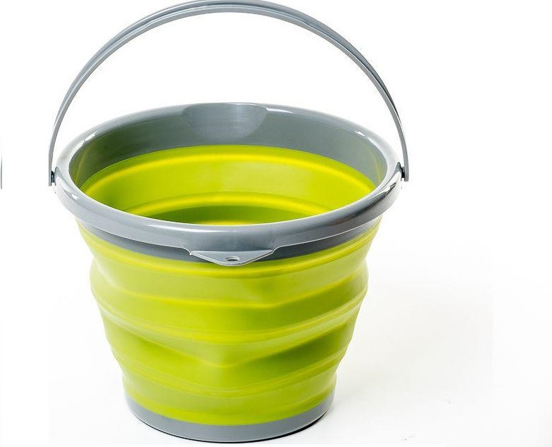 Складне ведро силиконове 10л Tramp TRC-091 Оливкова MB MS, фото №1