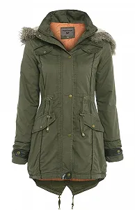 Парка с капюшоном для девочек SS7 Большого размера Черная, возраст от 7 до 13 лет - Фото 1