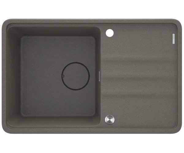 Deante Мийка кухонна Momi граніт прямокут з крилом 780х500х230мм чаша 1 врізна антрацит, фото №1