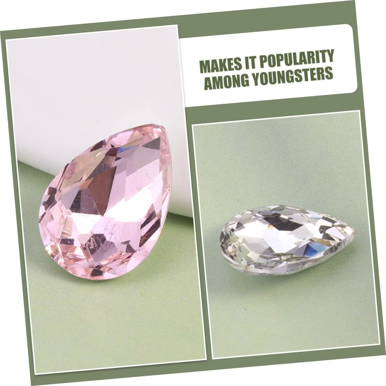 Набір 150 Кришталевих Діамантових Аксесуарів DIY Виготовлення Прикрас, фото №4