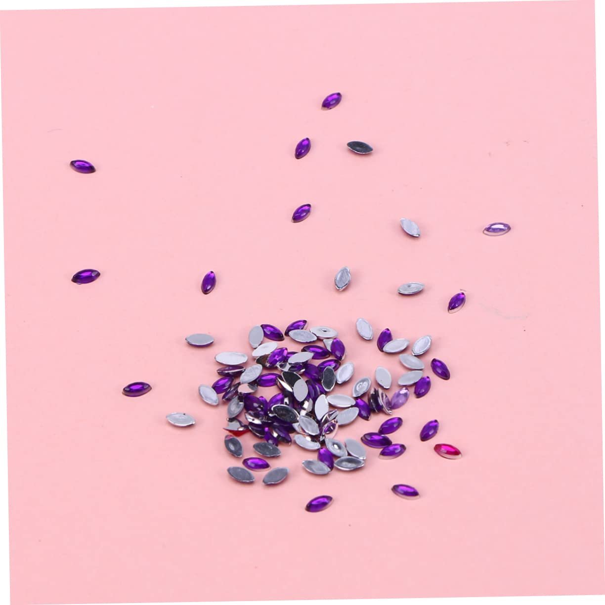 Стрази для нігтів FRCOLOR Різнокольорові Плоскі блискучі для манікюру зі штучними діамантами для дизайну нігтів, фото №6