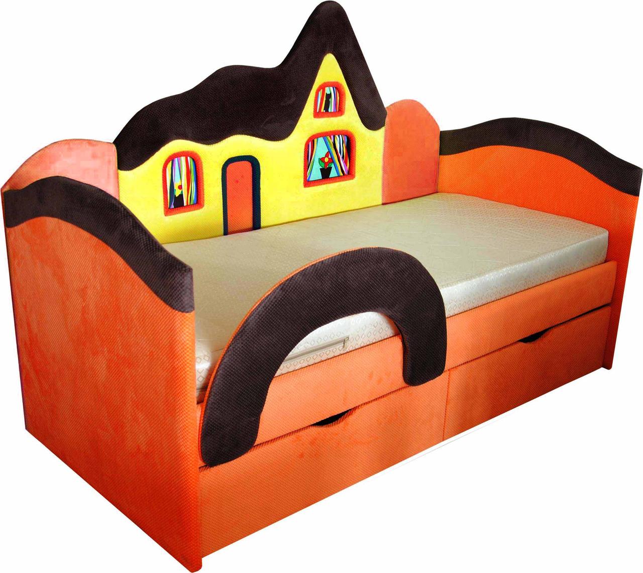 Детская кроватка с бортиком и матрасом Домик ТМ Ribeka, фото №2 Детская кроватка с бортиком и матрасом Домик ТМ Ribeka, фото №2