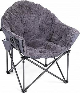 Купити Розкладне крісло для кемпінгу LET'S CAMP Moonchair / до 160 кг / Сірий - Фото 1 Розкладне крісло для кемпінгу LET'S CAMP Moonchair / до 160 кг / Сірий - Фото 1