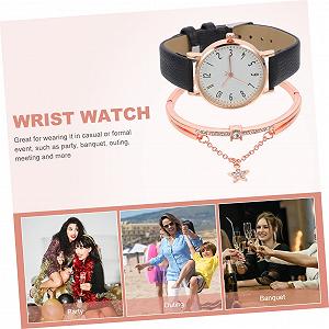 Набор: Женские часы PartyKindom с браслетом PU регулируемый для особых случаев подарок для отдыха цена на synthetic.ua - Фото 1 Набор: Женские часы PartyKindom с браслетом PU регулируемый для особых случаев подарок для отдыха synthetic.ua - Фото 1