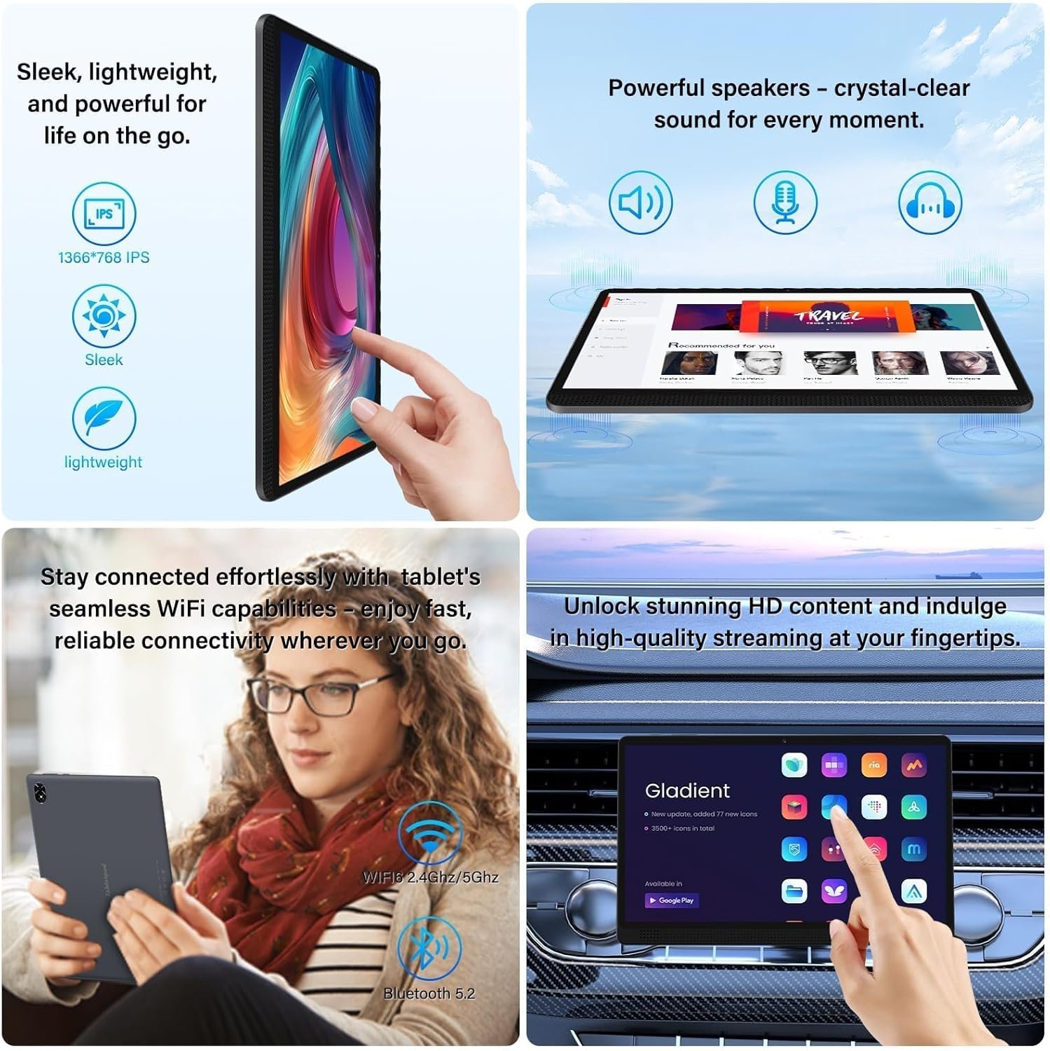 Планшет 12" Full HD GOTOWOD M4 (4+12)/128ГБ 5G 1-SIM 8 ядер Android 14 7200 mAh Серый, фото №6 Планшет 12" Full HD GOTOWOD M4 (4+12)/128ГБ 5G 1-SIM 8 ядер Android 14 7200 mAh Серый, фото №6