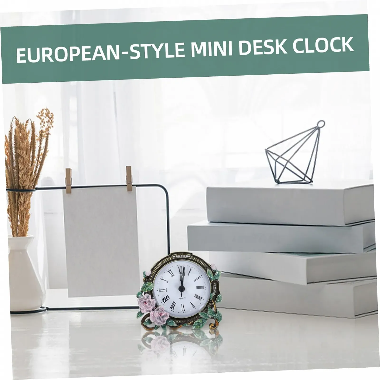 Годинник настольный VICASKY Винтажный Ретро стиль Стильные настольные для гостиной Офисное украшение Прочный и вневременной, фото №7