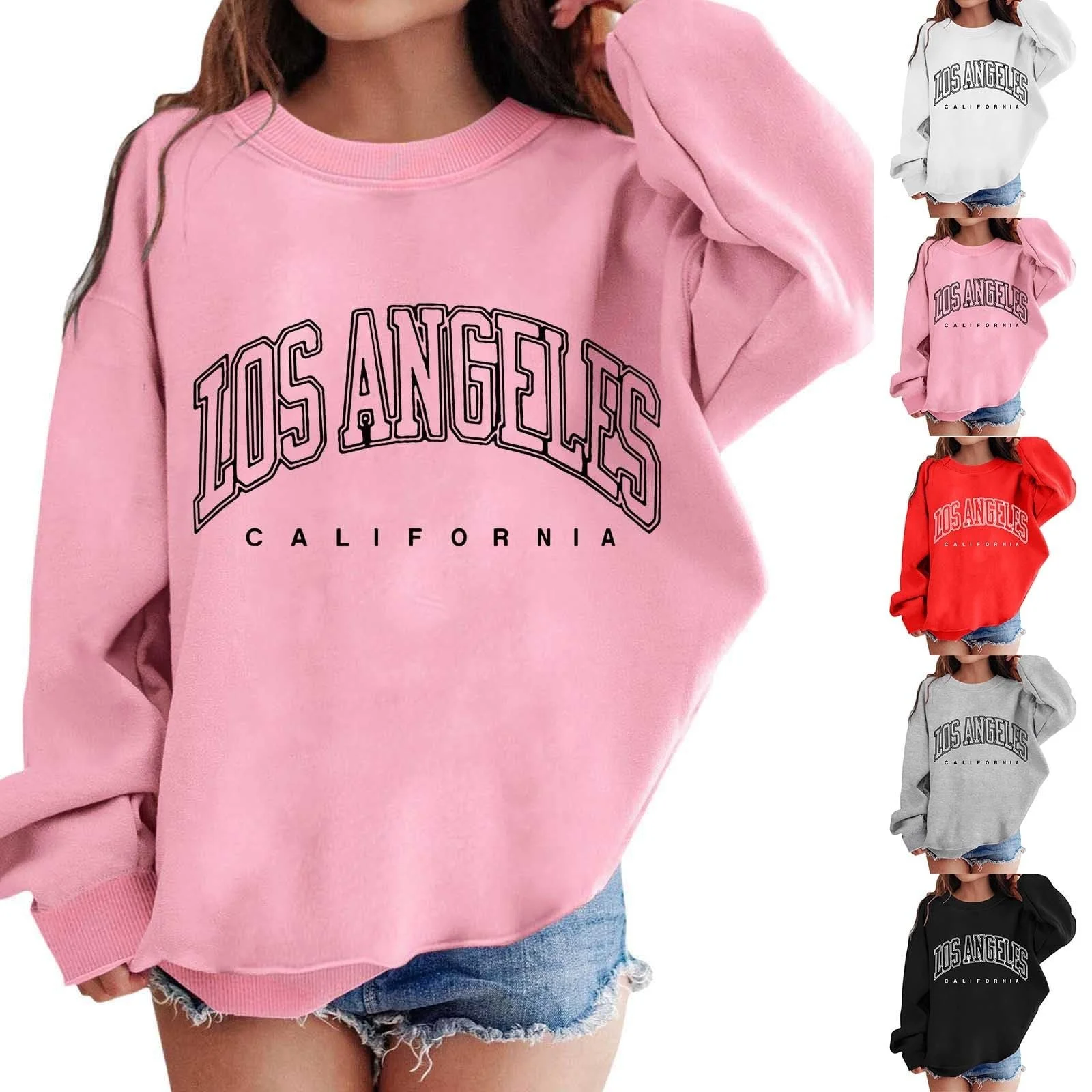 Пуловер для девочки с графическими принтами, круглый вырез, длинный рукав, милые пуловеры с глубокой линией плеча, фото №5