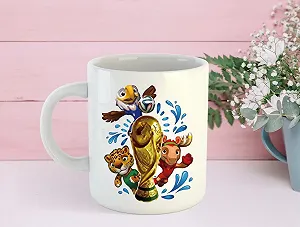 Кружка з принтом чемпіонату світу з футболу, керамічна, 330 мл - Фото 1