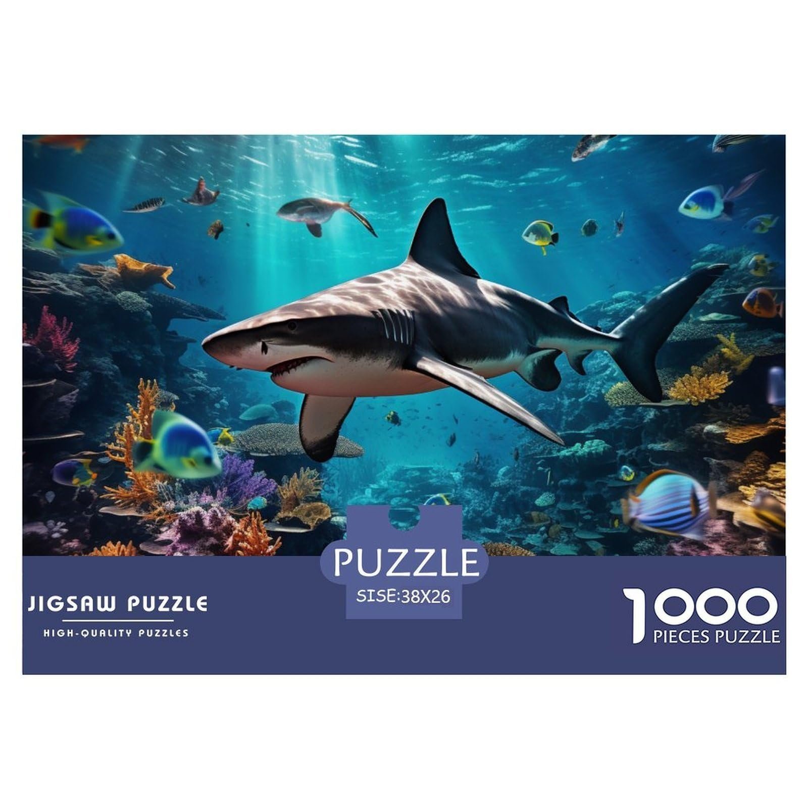 Пазл Shark Акула 1000 деталей 38 x 26 см, фото №1 Пазл Shark Акула 1000 деталей 38 x 26 см, фото №1