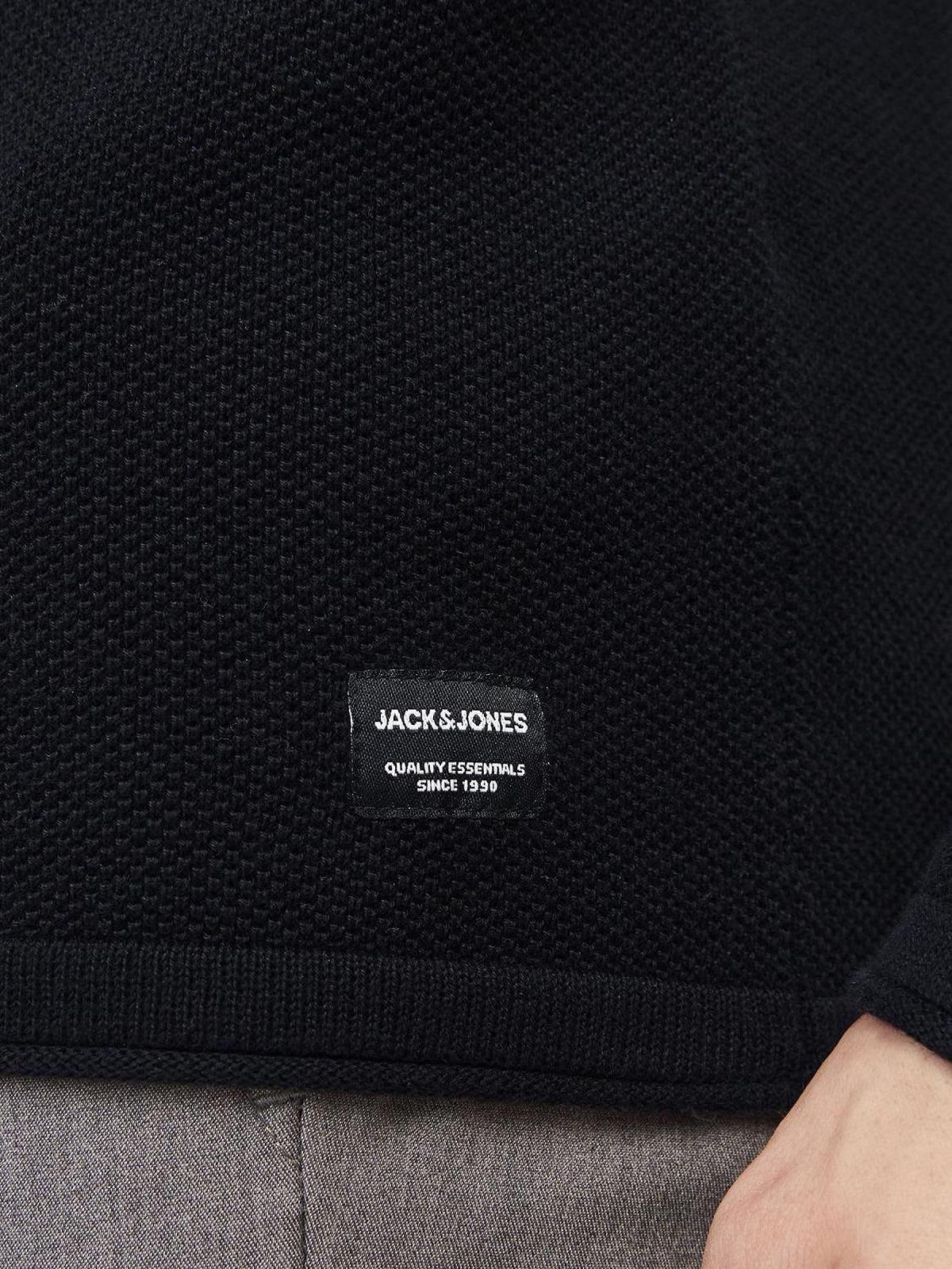 Джемпер JACK & JONES JJEHILL Чоловічий В'язаний З круглим вирізом Базовий З довгими рукавами Бавовняна сорочка, фото №8