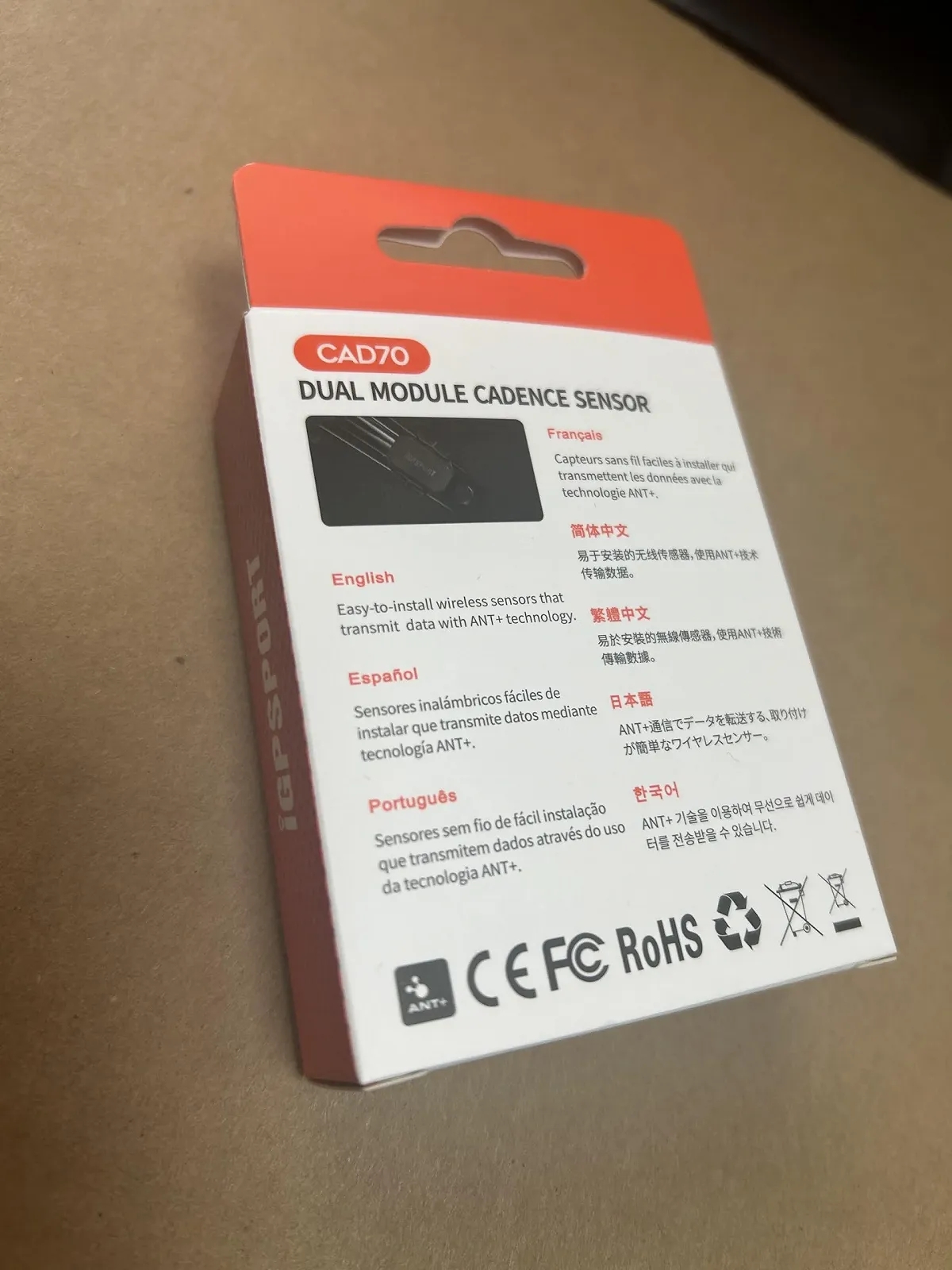Датчик скорости и каденса iGPSPORT Bluetooth ANT+ Чорный, фото №4