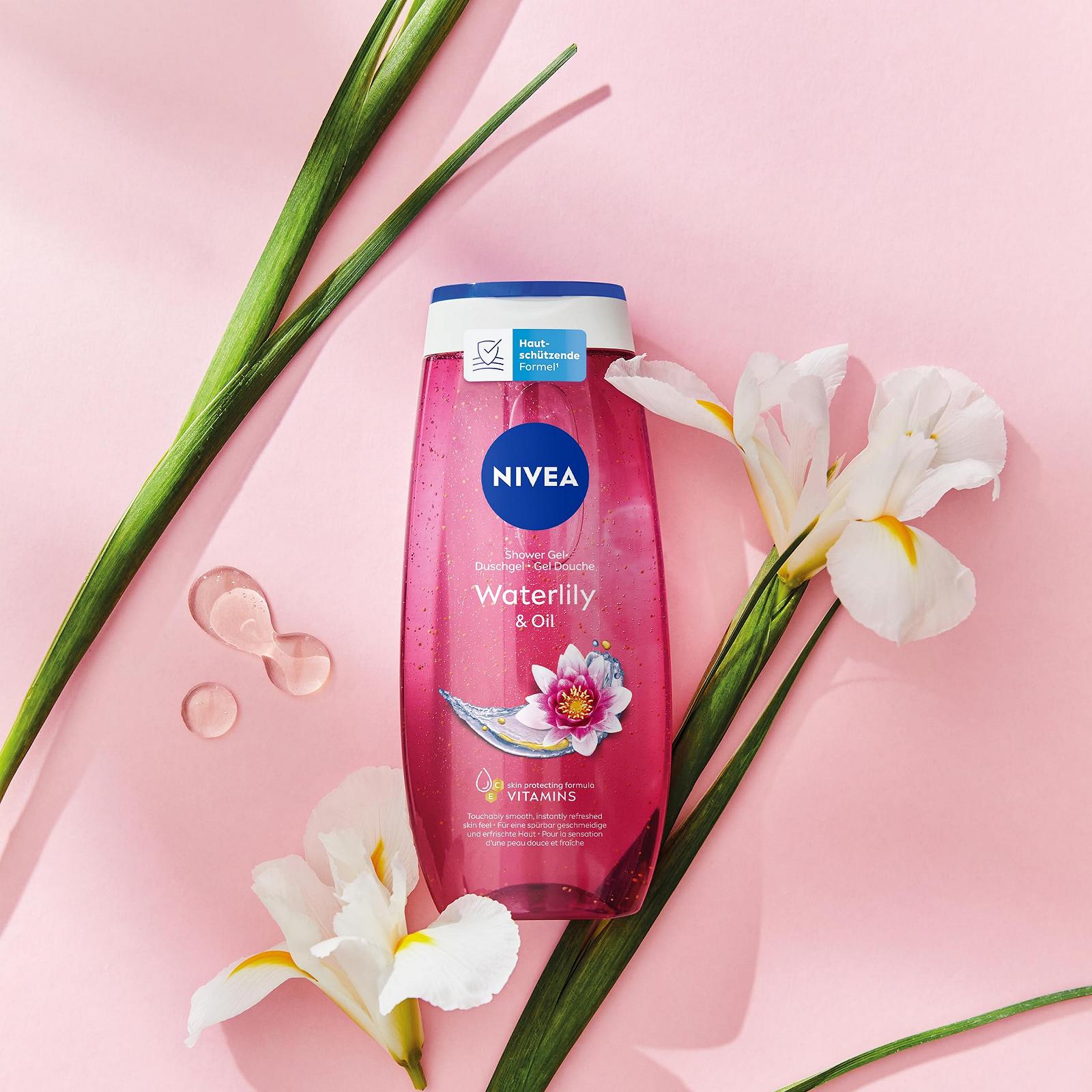 Гель для душа NIVEA Waterlily & Oil с ароматом водяной лилии и масляными гранулами 250 мл, фото №8