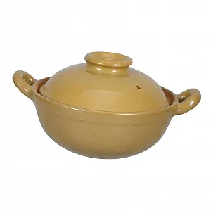 Кастрюля SOLUSTRE Керамическая глиняная с двойными ручками термостойкая - Фото 1