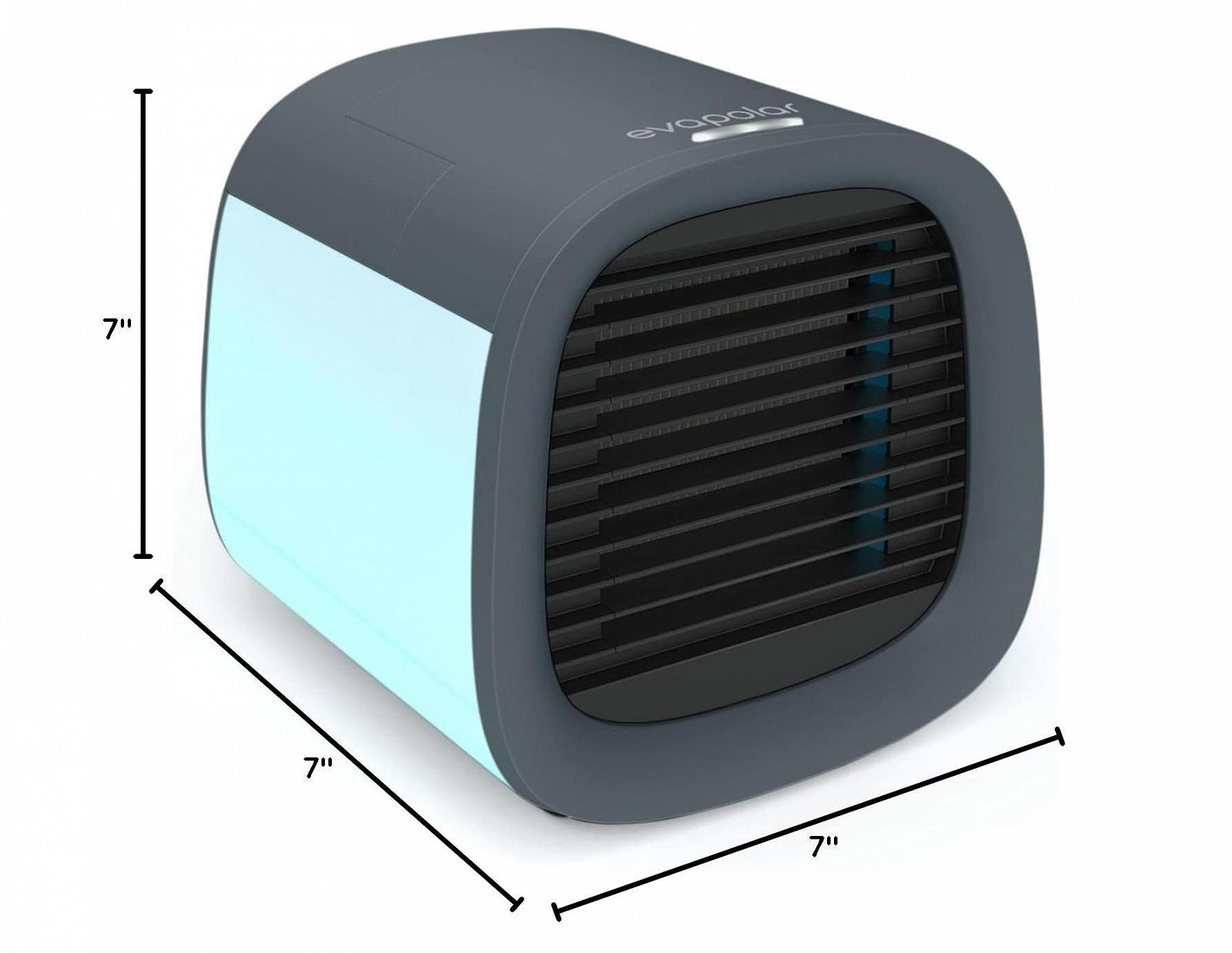 Повітроохолоджувач та зволожувач Evapolar evaCHILL Портативний USB LED-підсвічування Grey, фото №7