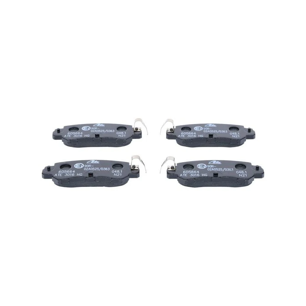 Комплект гальмівних колодок, дискові гальма ATE 13.0460-5664.2 для MAZDA, задня вісь, фото №1 Комплект гальмівних колодок, дискові гальма ATE 13.0460-5664.2 для MAZDA, задня вісь, фото №1