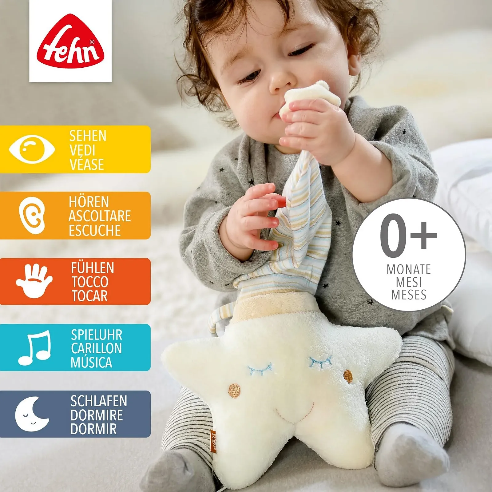 Музичний годинник Fehn Babylove Зірка 20 см, фото №2