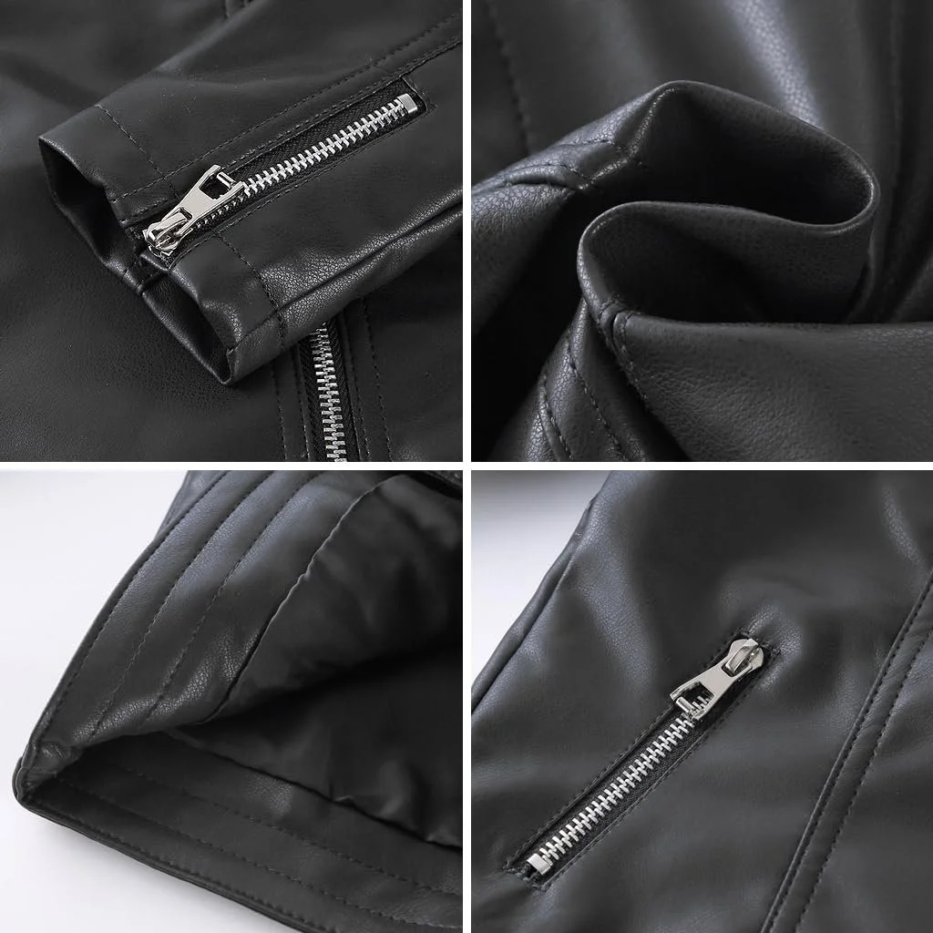 Шкіряна куртка Linboo Перехідна, фото №4 Шкіряна куртка Linboo Перехідна, фото №4