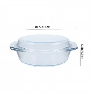 Скляна форма для запікання Gatuida з кришкою кругла прозора для мікрохвильової печі та духовки ціна на synthetic.ua - Фото 1 Скляна форма для запікання Gatuida з кришкою кругла прозора для мікрохвильової печі та духовки synthetic.ua - Фото 1