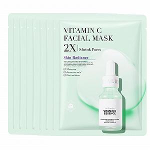 Купить Гелевая маска с витамином C 8 шт. Увлажняющая тканевая маска с гиалуроновой кислотой и витамином C Улучшает эластичность, антивозрастная и омолаживающая тканевая маска Уменьшает мимические морщины Facialmask4 (7) - Фото 1 Гелевая маска с витамином C 8 шт. Увлажняющая тканевая маска с гиалуроновой кислотой и витамином C Улучшает эластичность, антивозрастная и омолаживающая тканевая маска Уменьшает мимические морщины Facialmask4 (7) - Фото 1