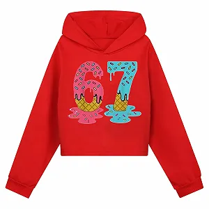 Худи EIS 67 для мальчиков и девочек, детский повседневный модный свитшот, удобный теплый зимний милый худи с принтом, флисовая куртка, свитшот с длинными рукавами - Фото 1