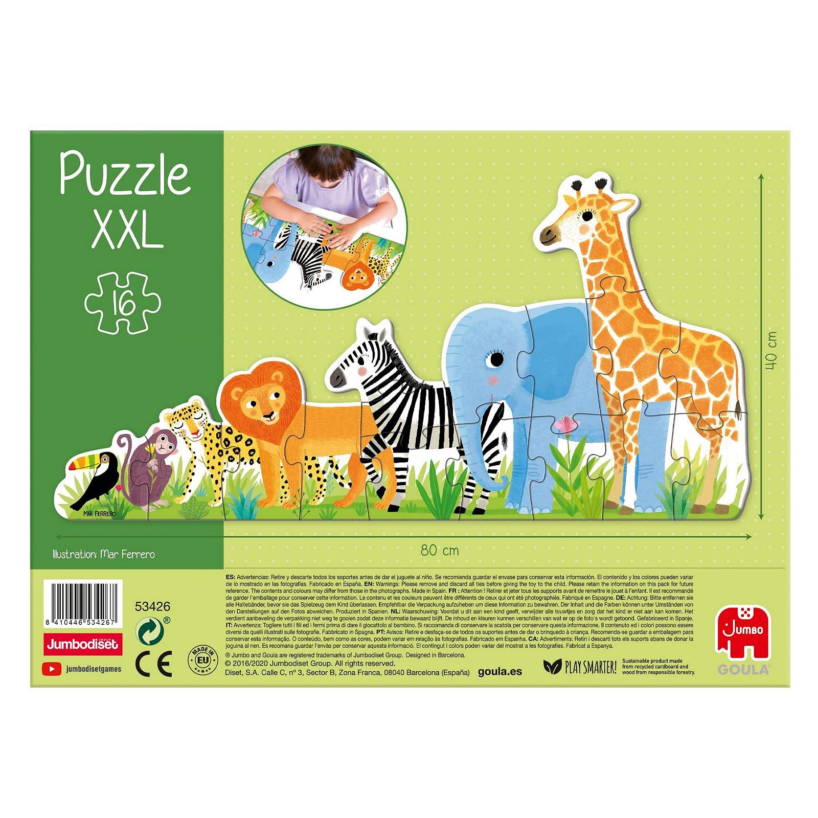 Пазл Goula Jungle Puzzle XXL 16 деталей, фото №6