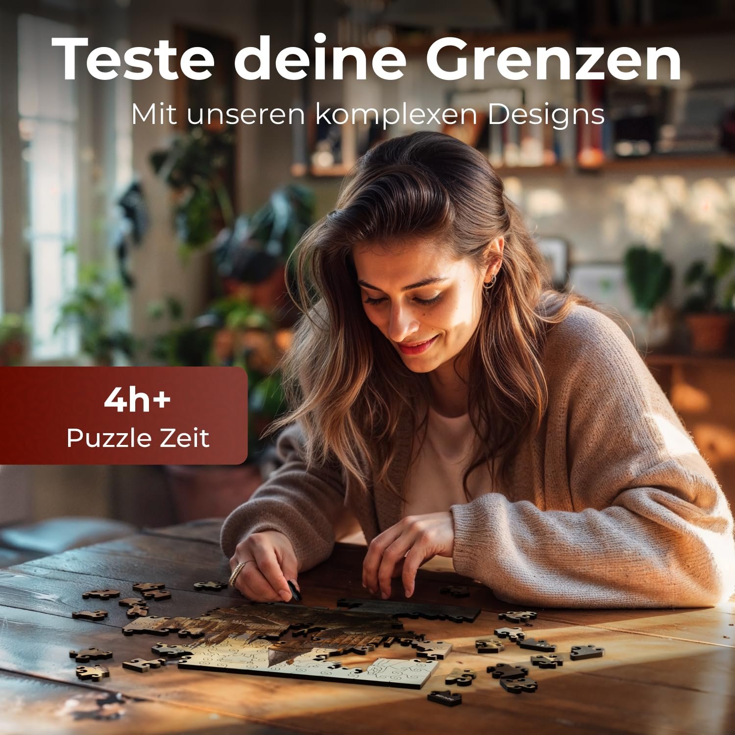 Деревянный пазл Crafthub Premium Harry Potter Hogwarts Castle A3 158 деталей UV-печать 27.6 см x 31.8 см, фото №4