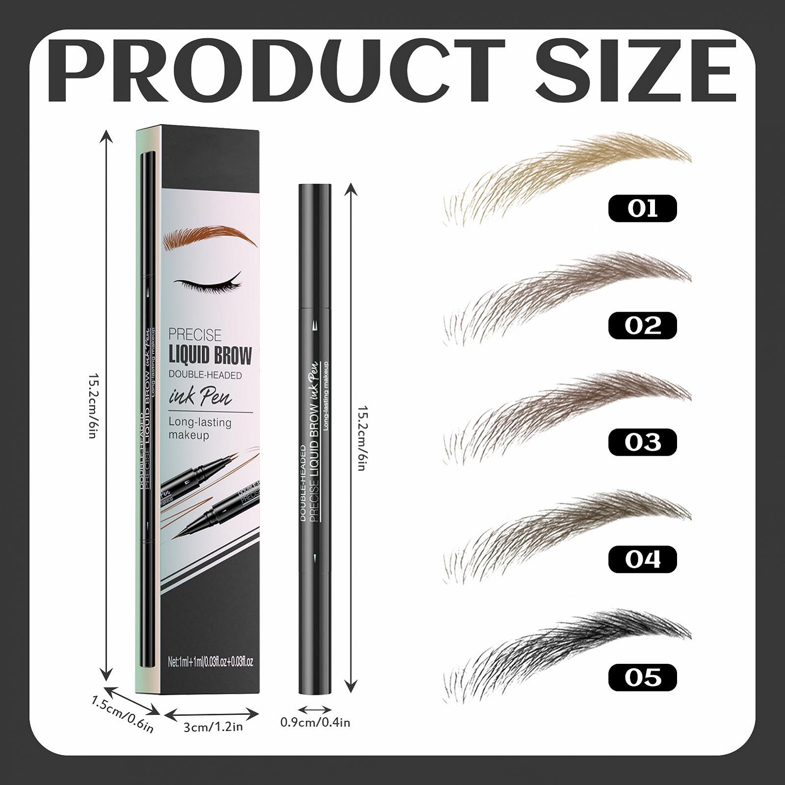 К олівець для брів 2-в-1 Micro Fork Tip Precise Brush Tip Light Brown, фото №2