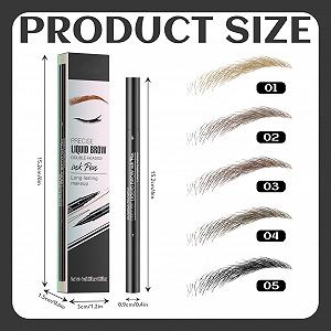 К олівець для брів 2-в-1 Micro Fork Tip Precise Brush Tip Light Brown synthetic.ua - Фото 1