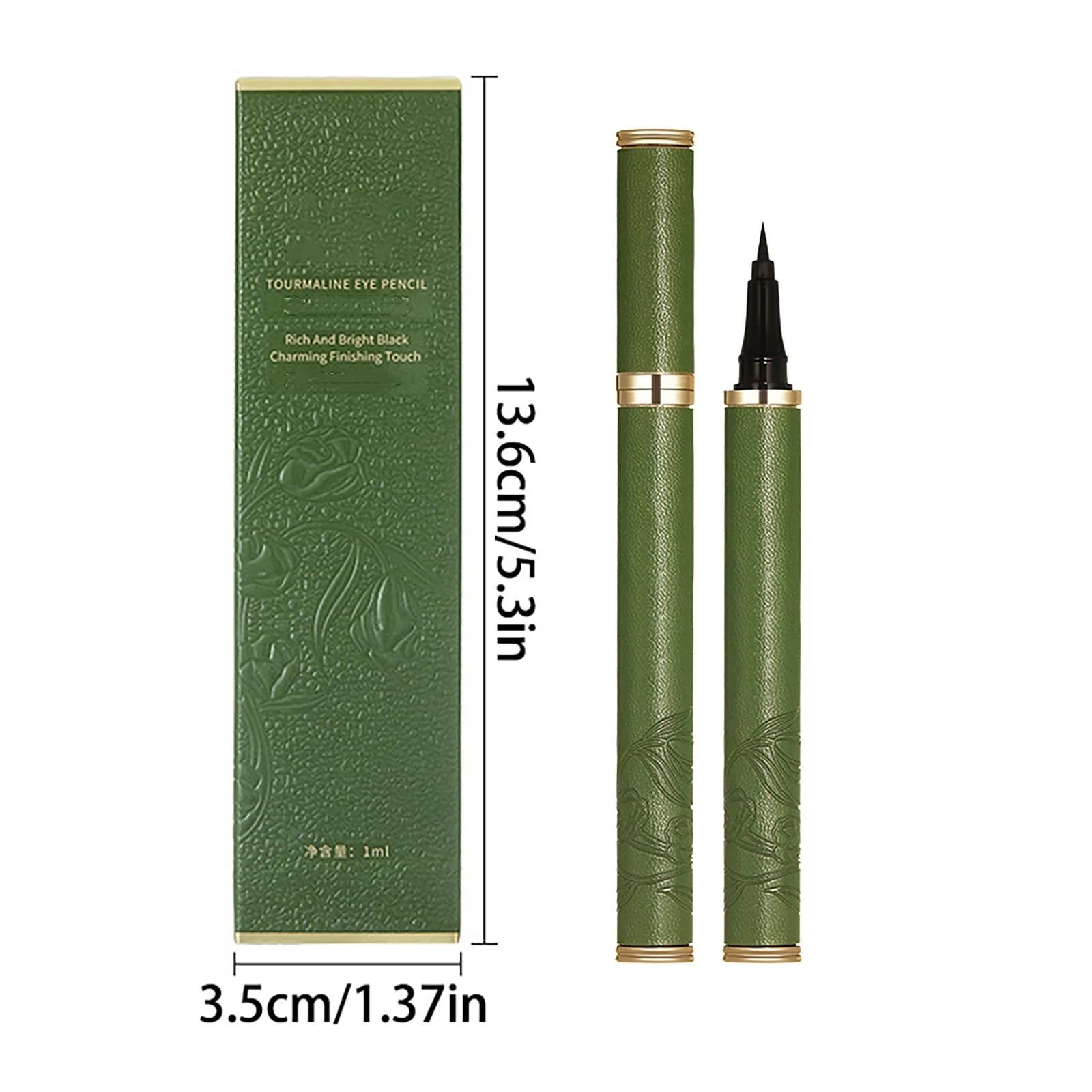 Підводка для очей, водостійка, ультратонка, точна, для макіяжу, чорна, 1 мл, фото №6