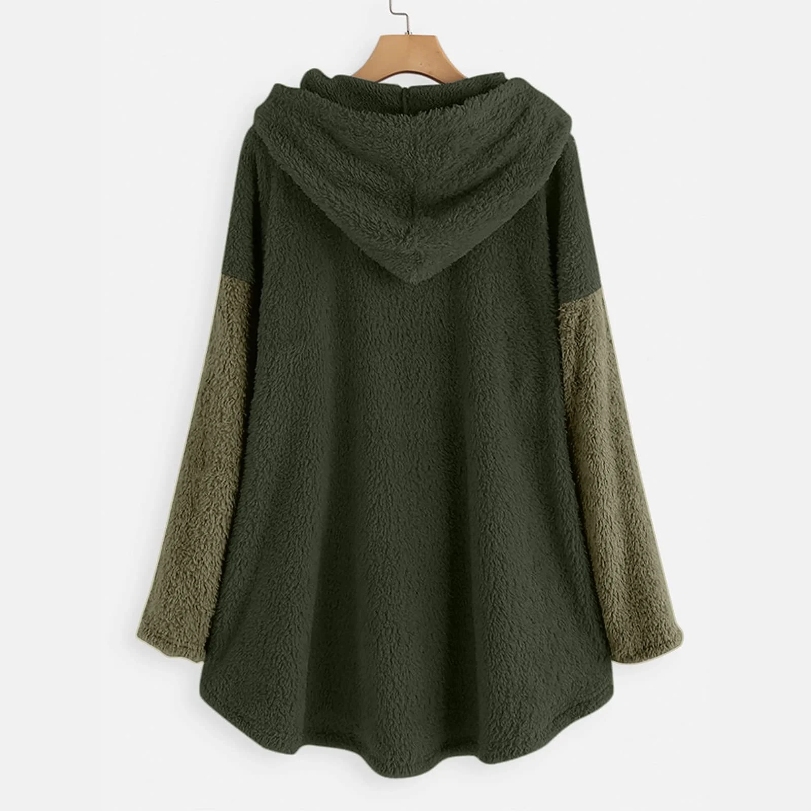 Куртка с капюшоном TURWXGSO Плюшевая С принтом котят, фото №4