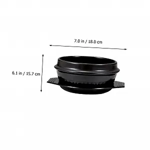 Горшок Bibimbap Керамический с подставкой Экологичный Кислотостойкий synthetic.ua - Фото 1