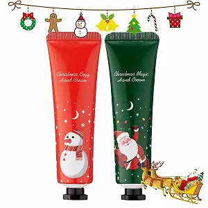 Набор кремов для рук Мини-крем для рук, 2 шт Увлажняющий крем Ароматизированный крем Рождественский крем для рук Подарок для женщин - Фото 1