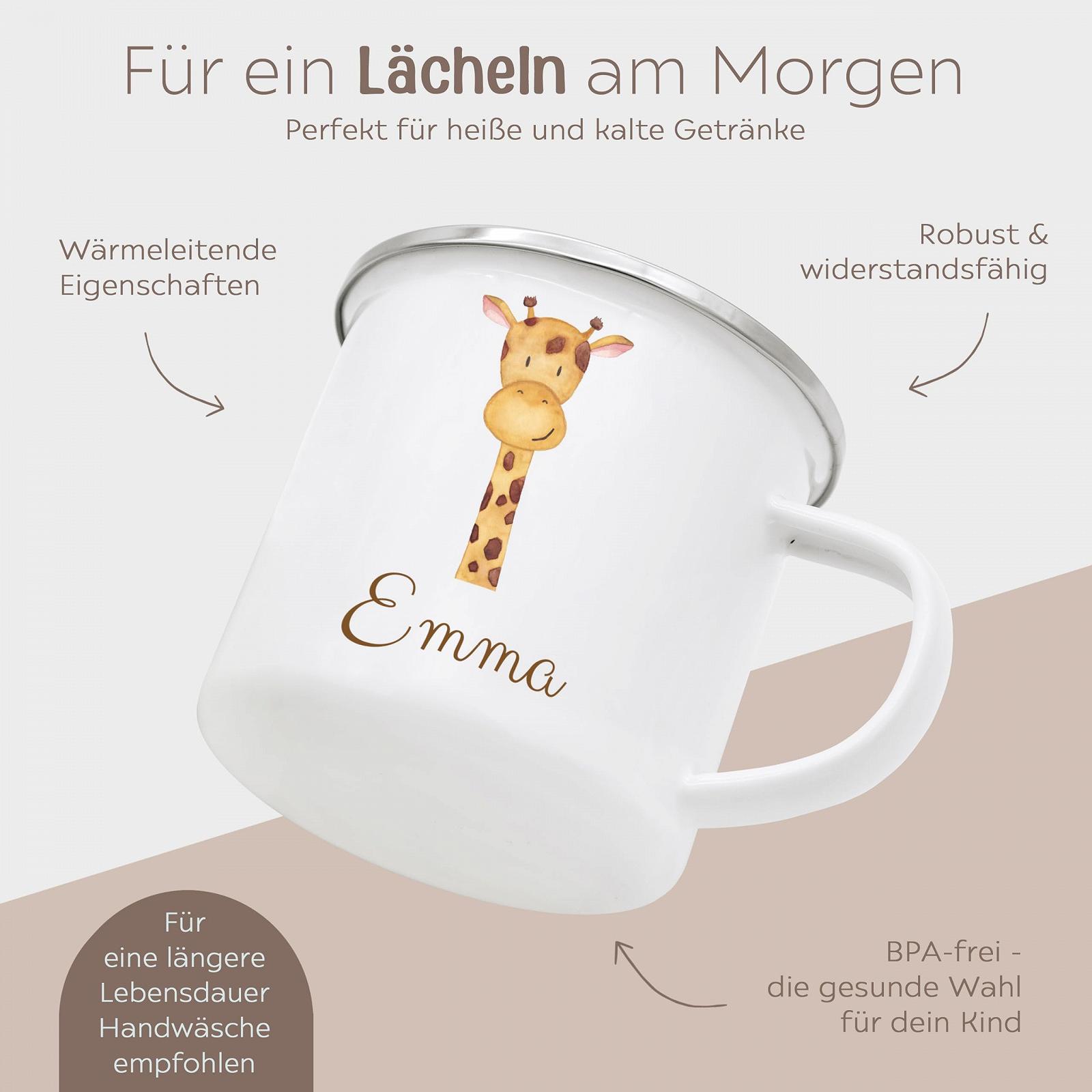 Емальована кружка wunderwunsch Дитяча З Жирафом, фото №3